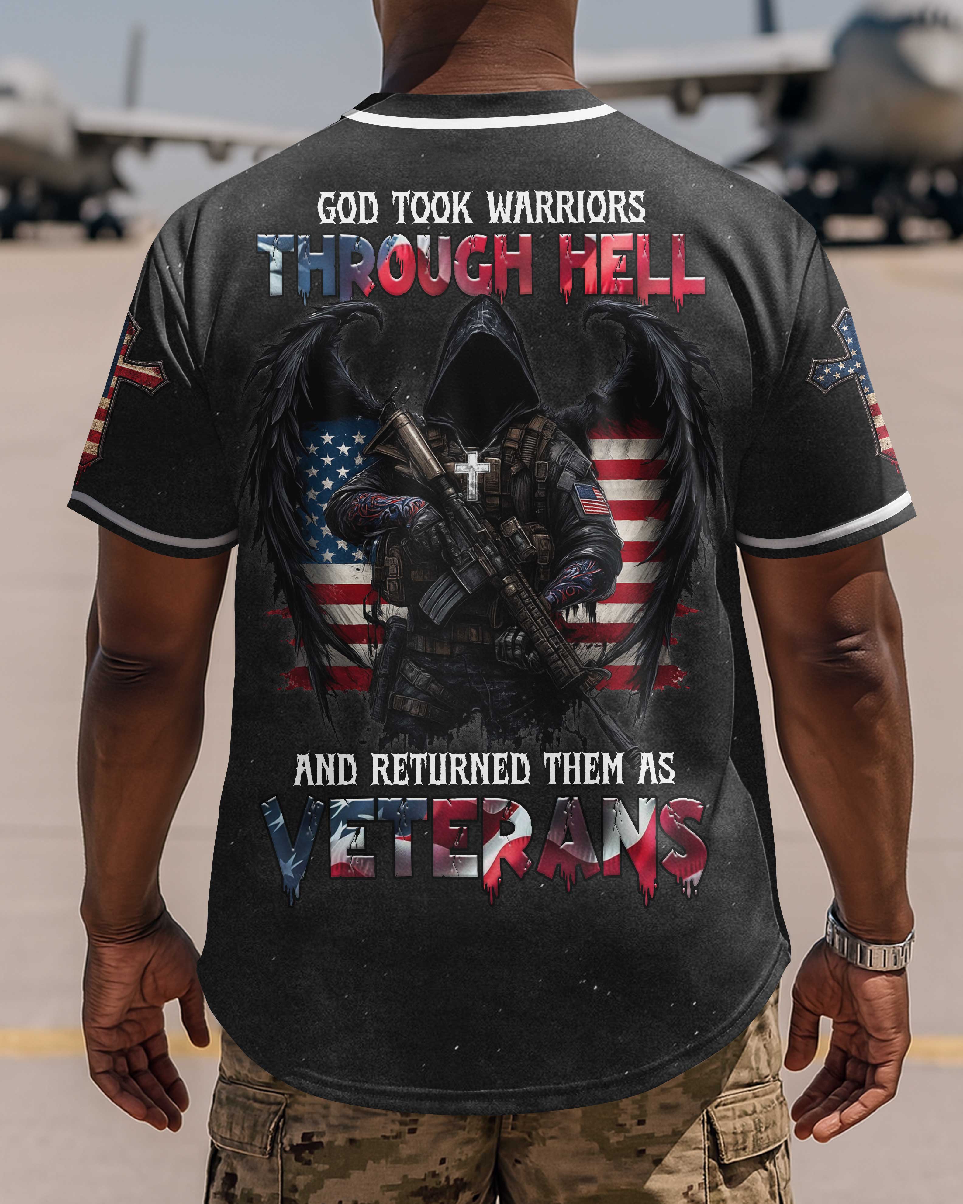 God Took Warriors Through Hell And Returned Them As Veterans T-Shirt