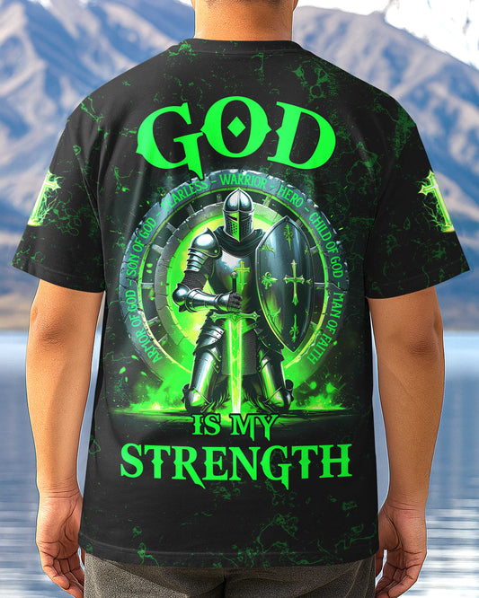 God Is My Strength All Over Print T-Shirt