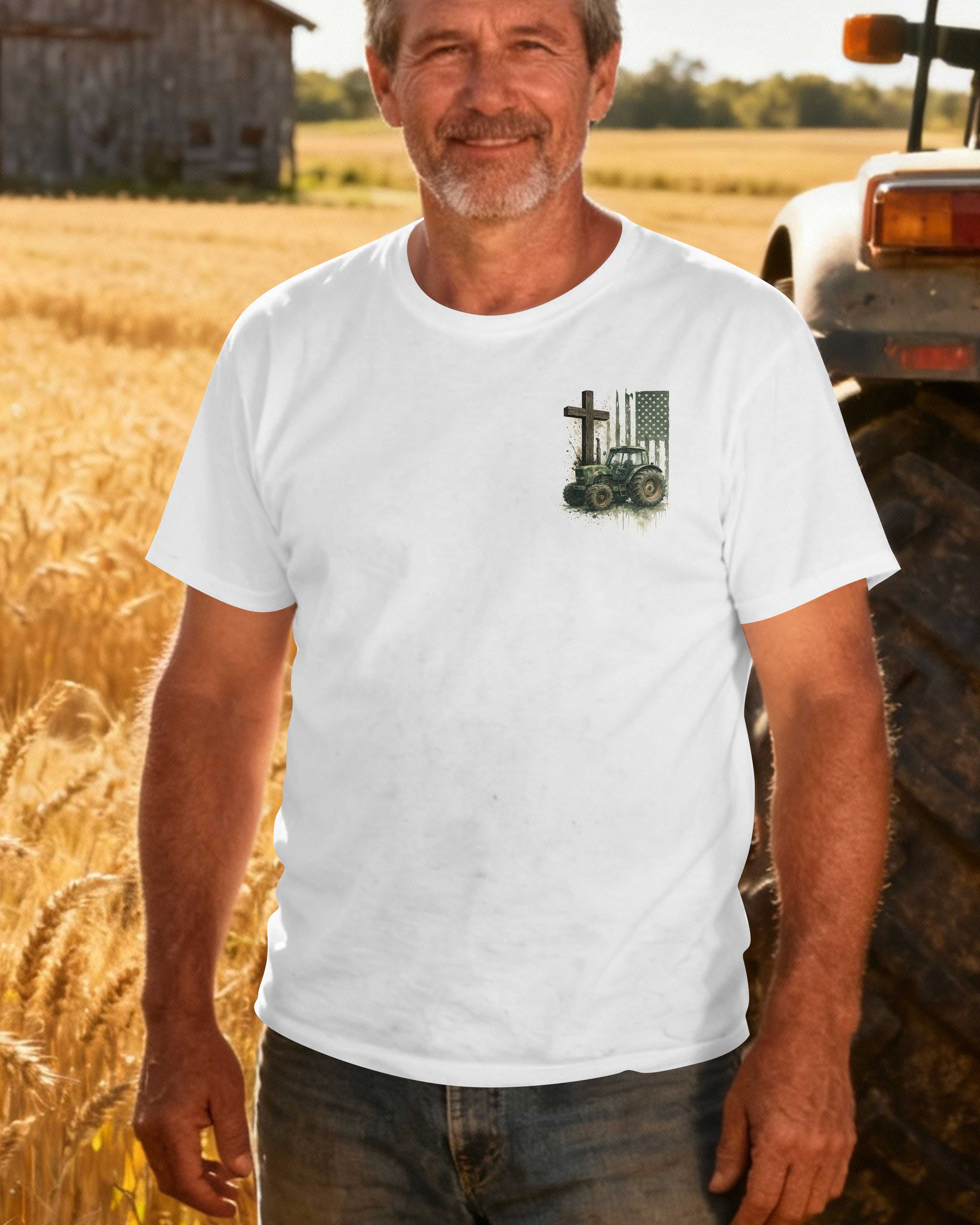 That's What I Do I Ride Tractors And Believe In Jesus T-Shirt