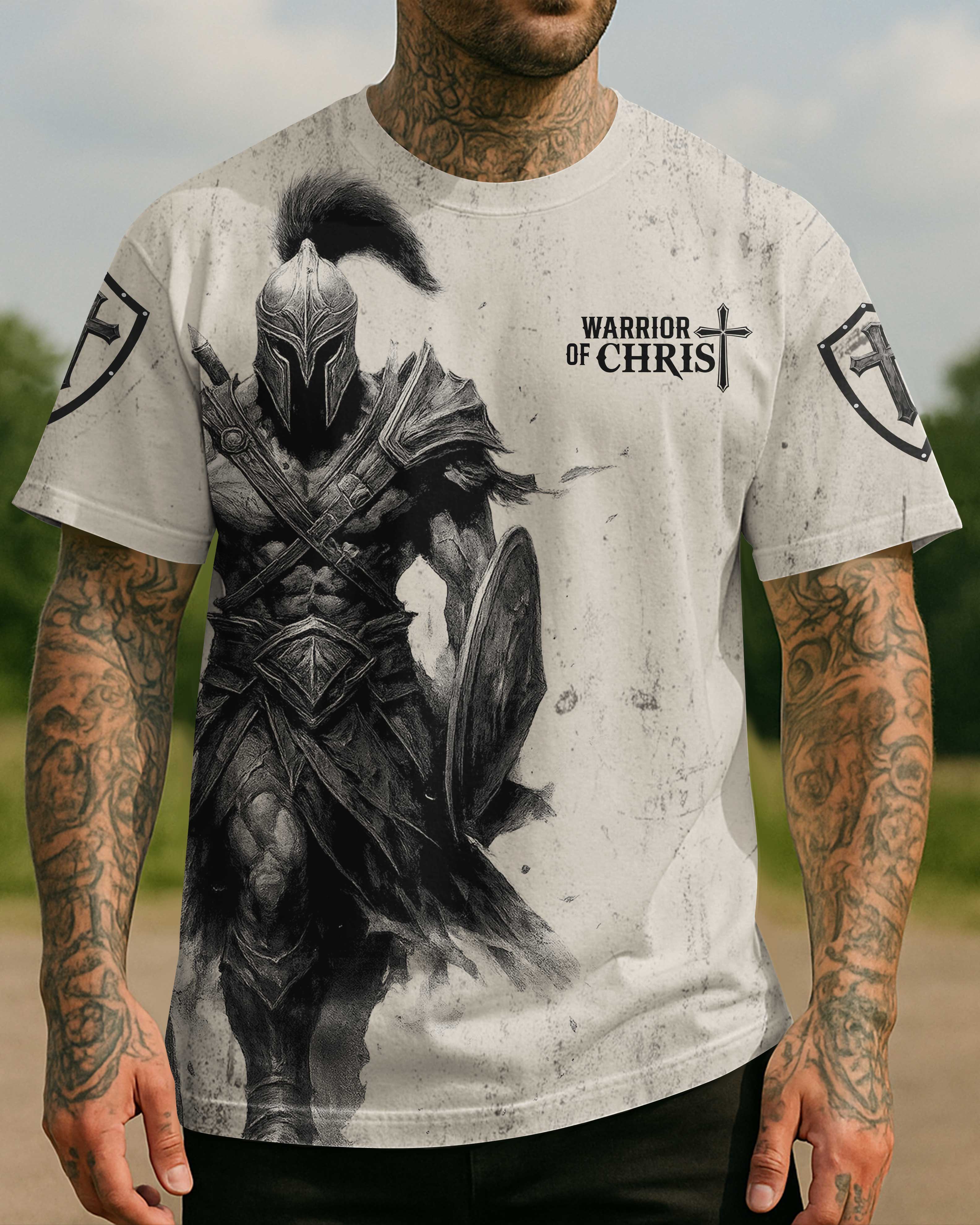 A Child Of God A Man Of Faith A Warrior Of Christ T-Shirt