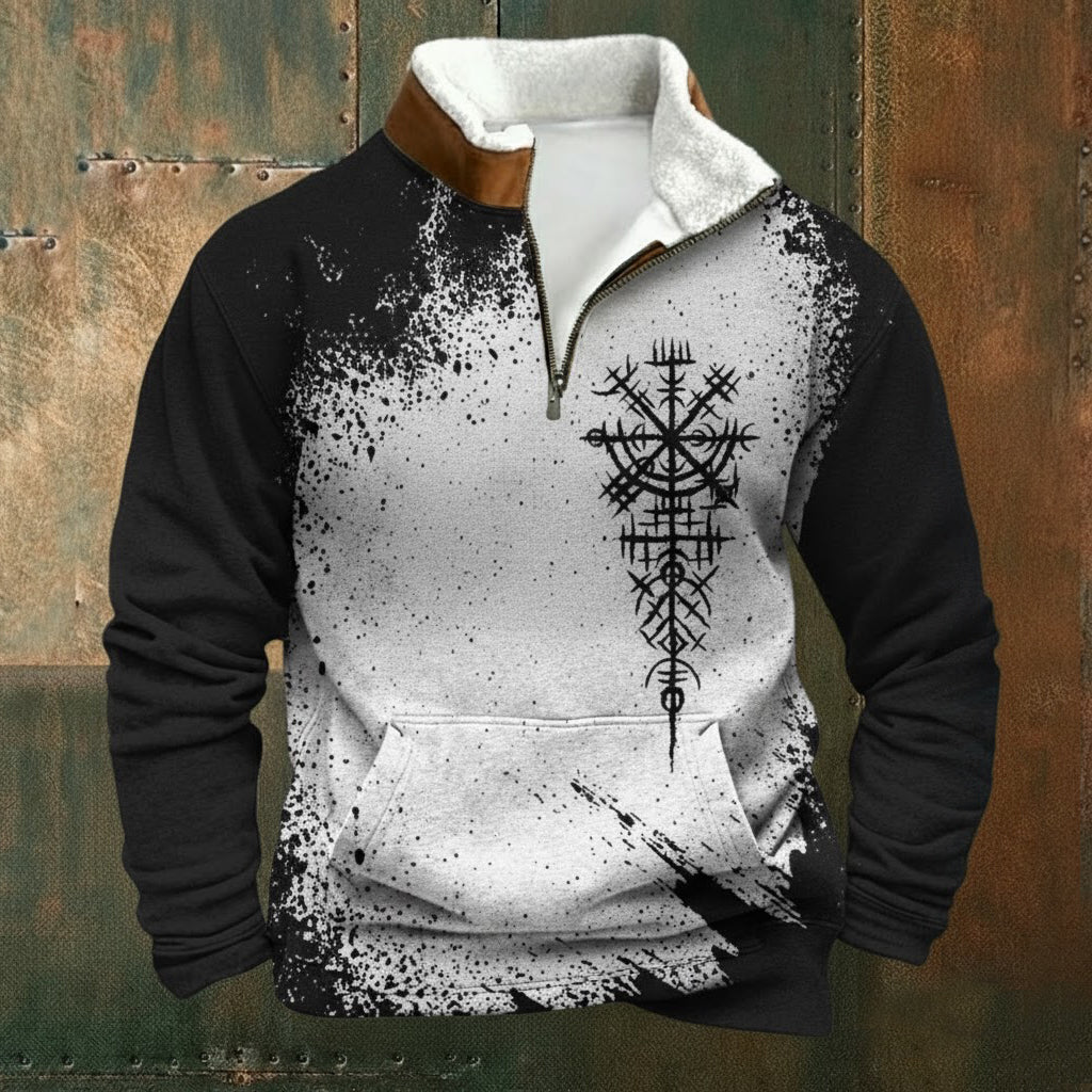 Viking Nordic Half Zip Sherpa Collar Shirt
