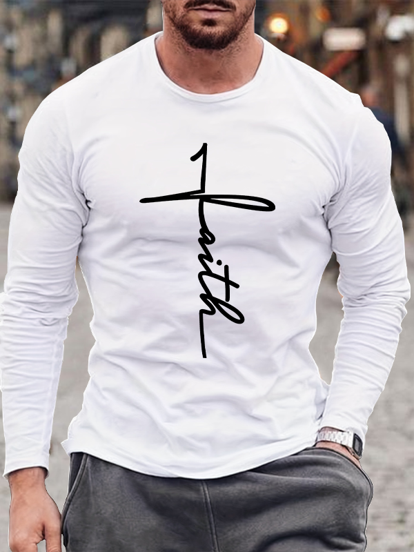 Faith Cross Tee Long Sleeve