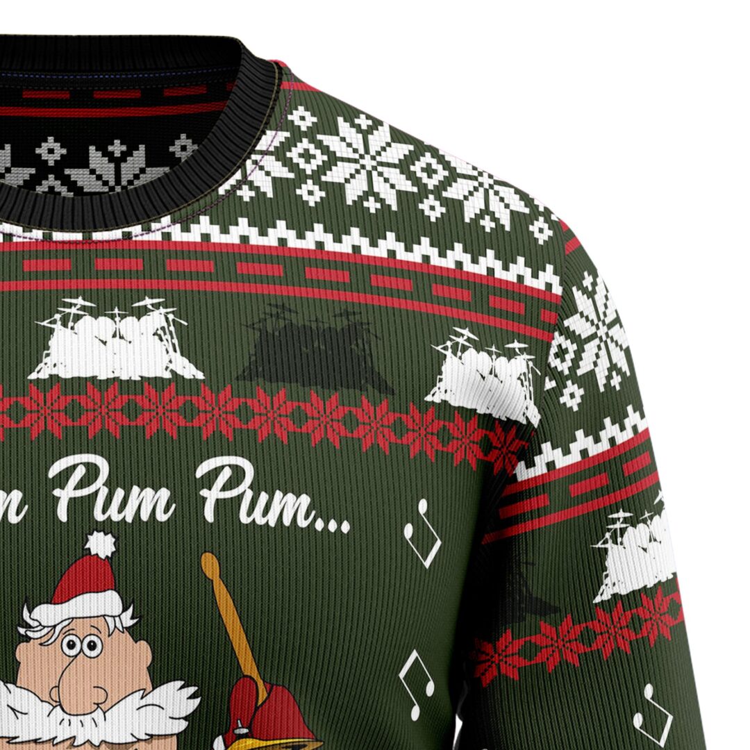 Drum Solo Ugly Christmas Sweater