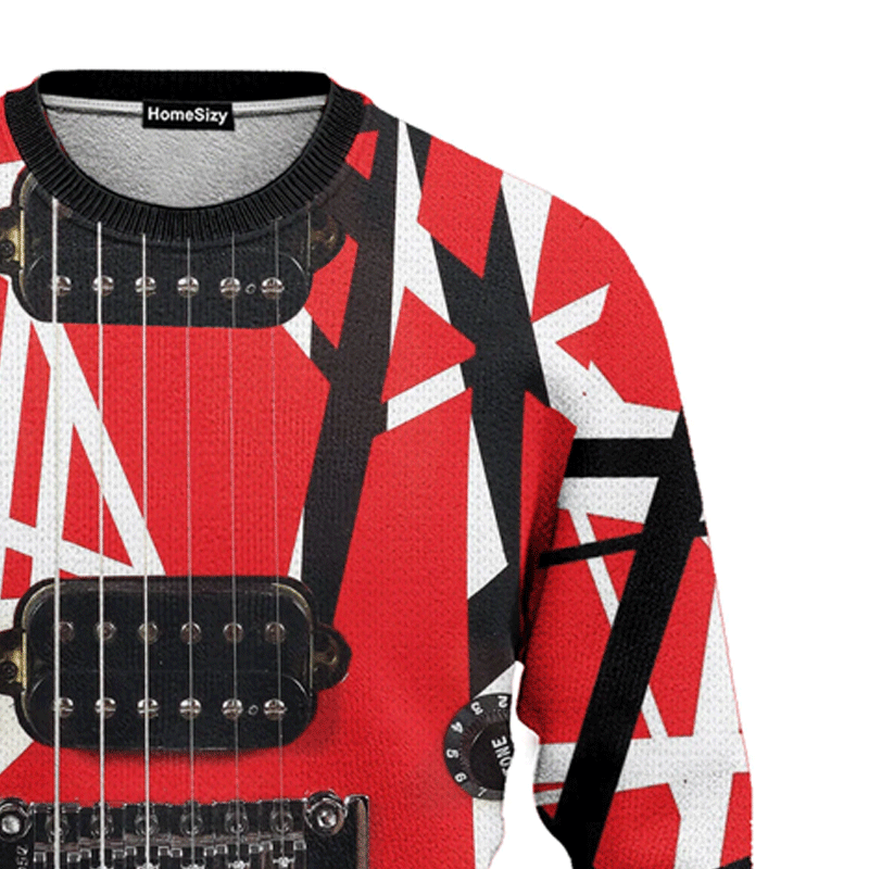 Animal Van Halen Guitar Ugly Christmas Sweater