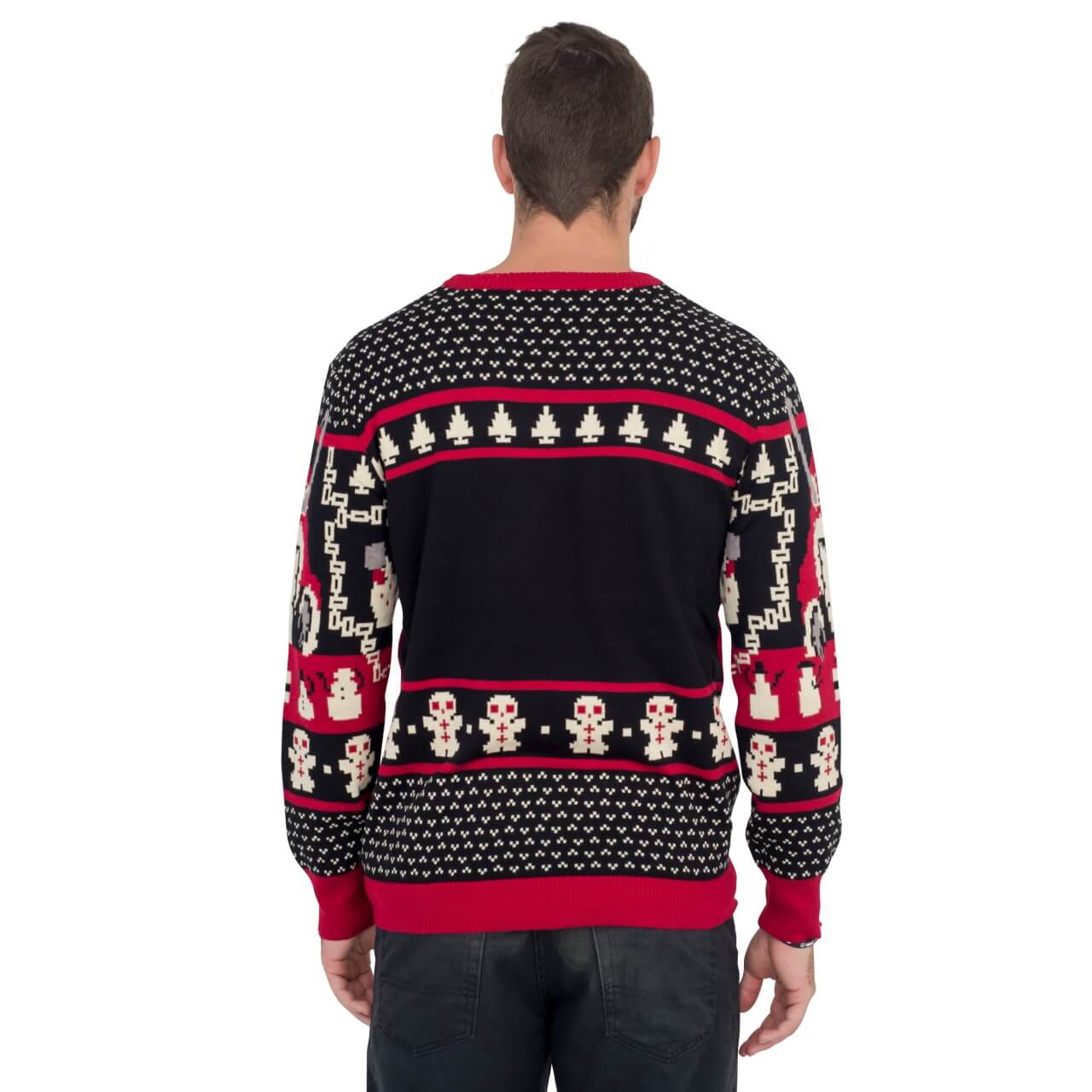 Unisex Print Crew Neck Ugly Christmas Sweatshirt