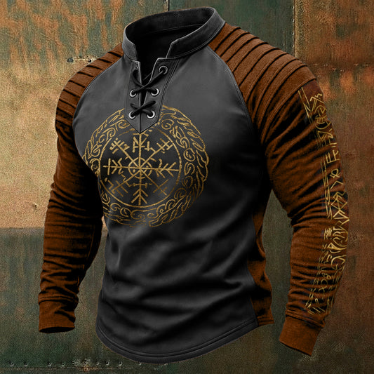 Nordic Totem Celtic Knot Print Sweatshirt