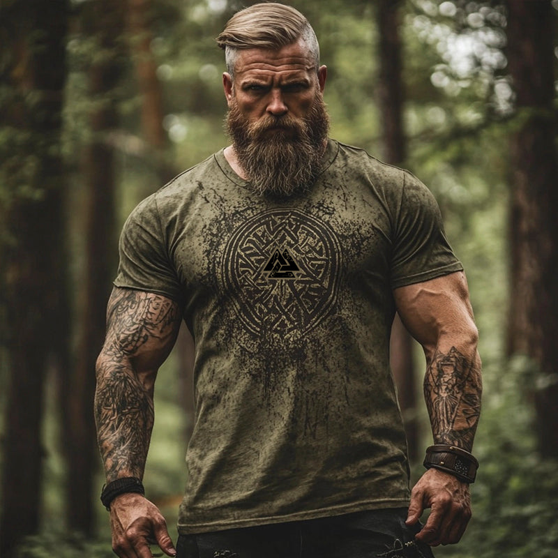 Viking Totem Vintage Men's T-shirt