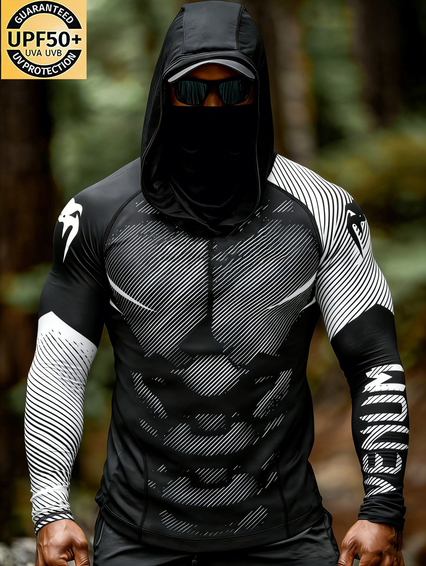 Men's Hooded Sun Protection Muscle Shirt