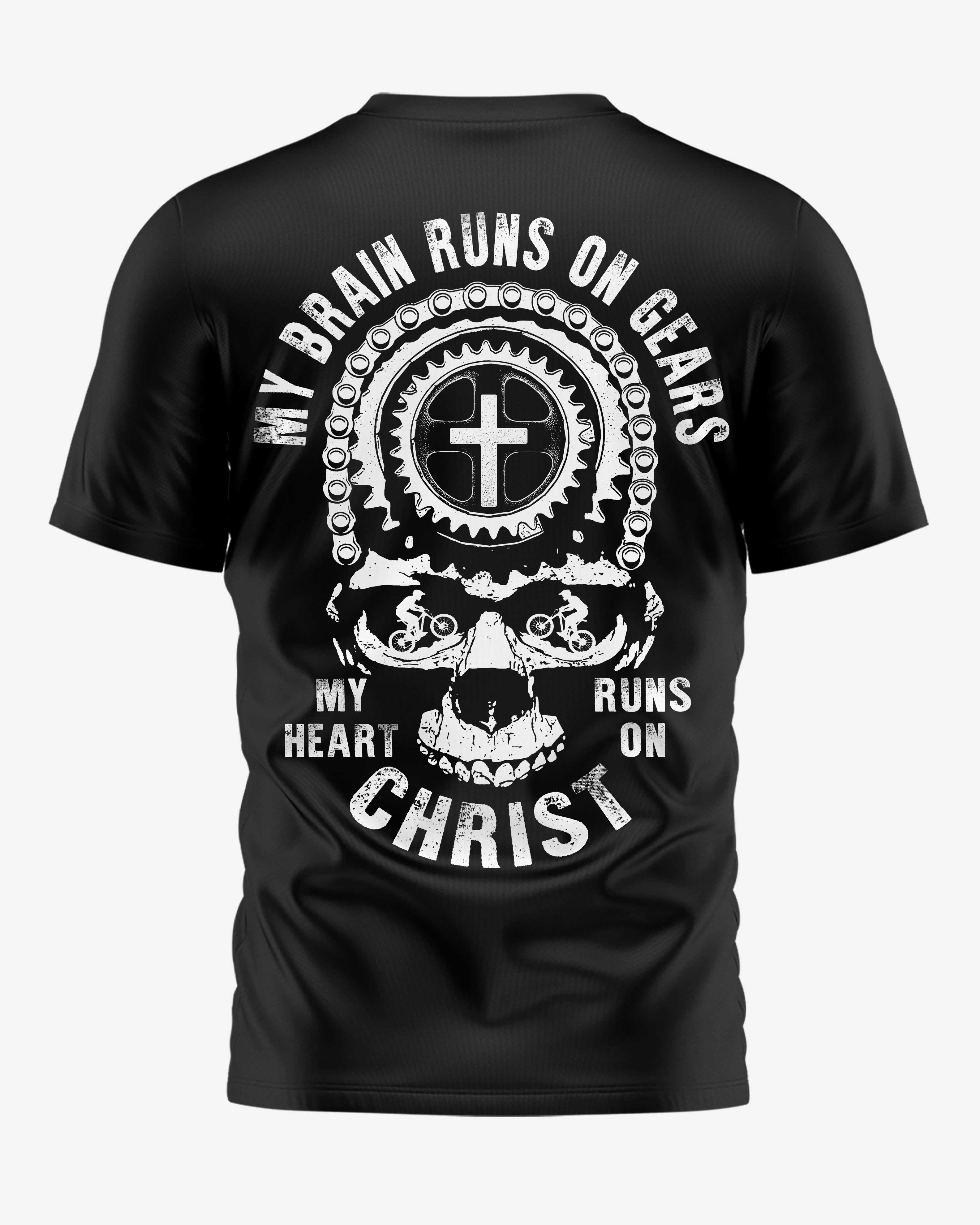 My Brain Runs On Gears My Heart Runs On Christ T-Shirt