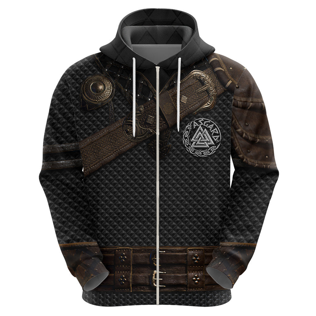 Viking Armor Vegvisir With Silver Chain Link Viking Hoodie