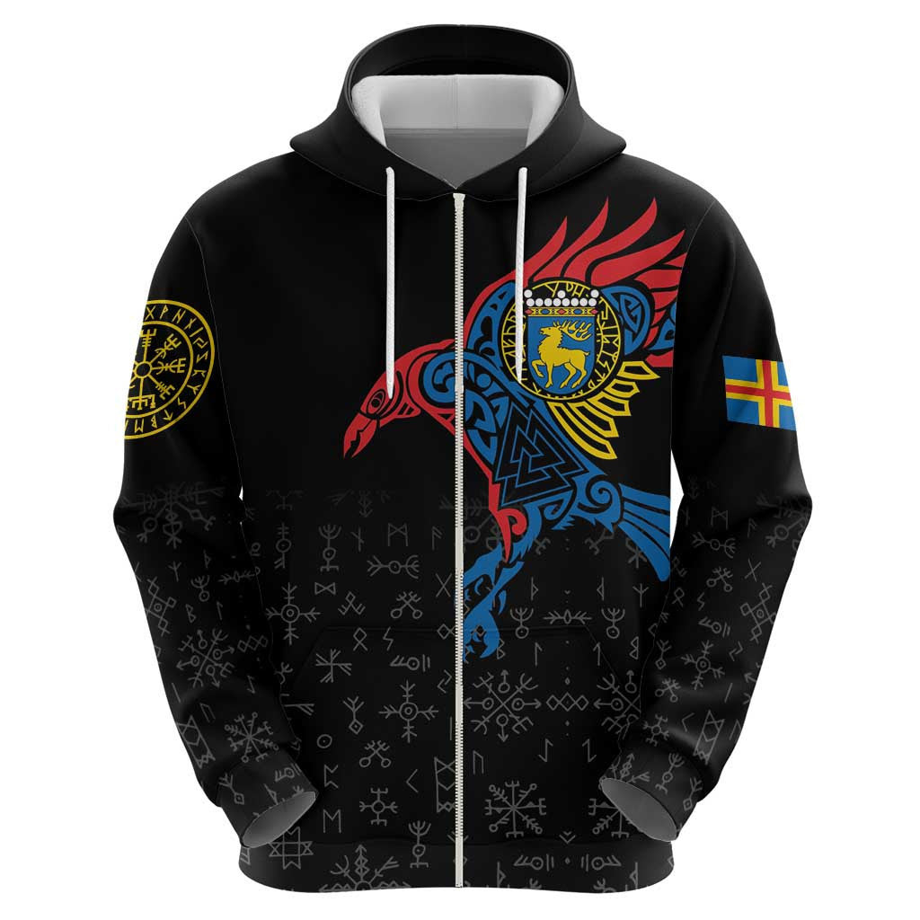 Aland Vikings Culture Norse Mythology Raven Tattoo Viking Hoodie