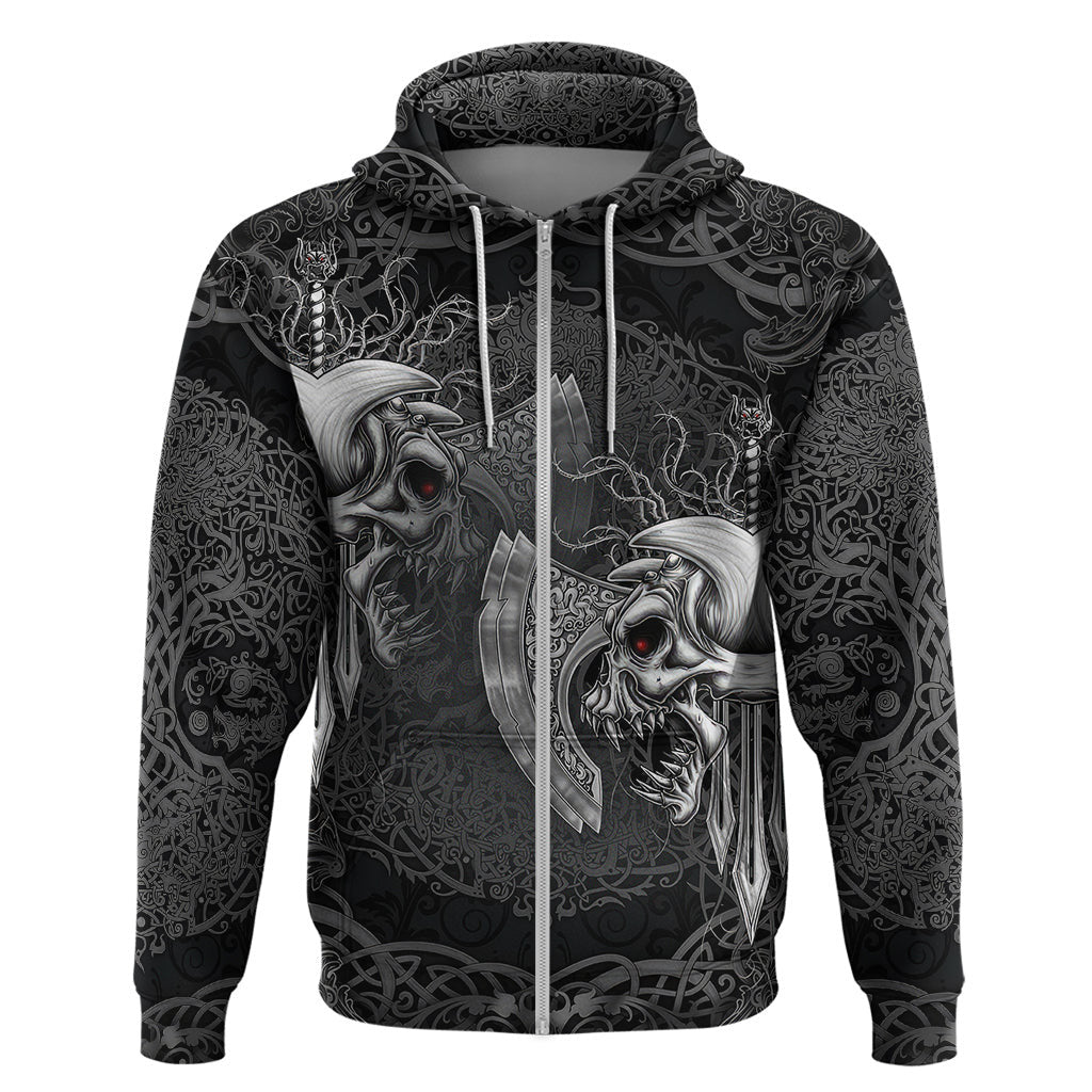 Until Valhalla Viking Skull Viking Hoodie
