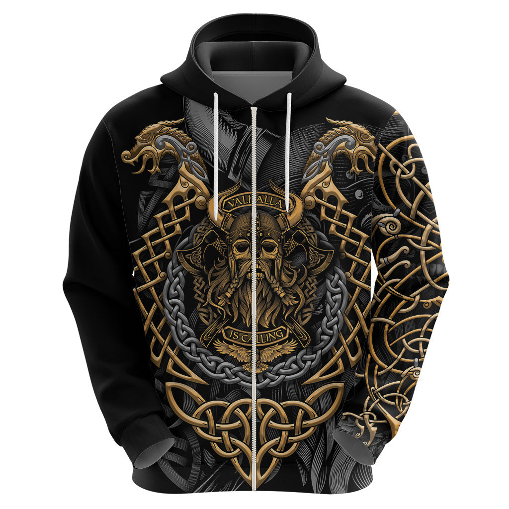 Viking Warrior Tatto Valhalla Is Calling Viking Hoodie