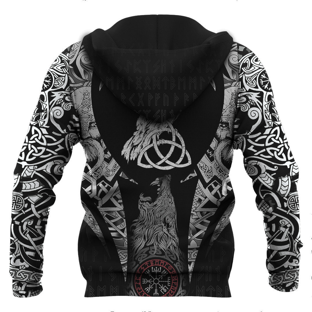 Odin's Celtic Raven Viking Hoodie