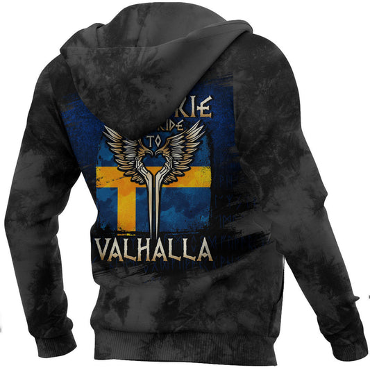 Valkyrie Your Ride To Valhalla Sweden Viking Hoodie