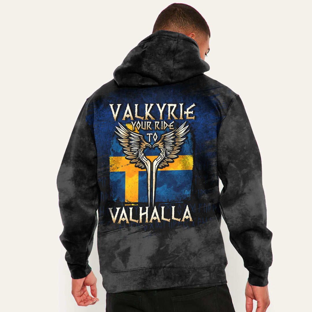Valkyrie Your Ride To Valhalla Sweden Viking Hoodie