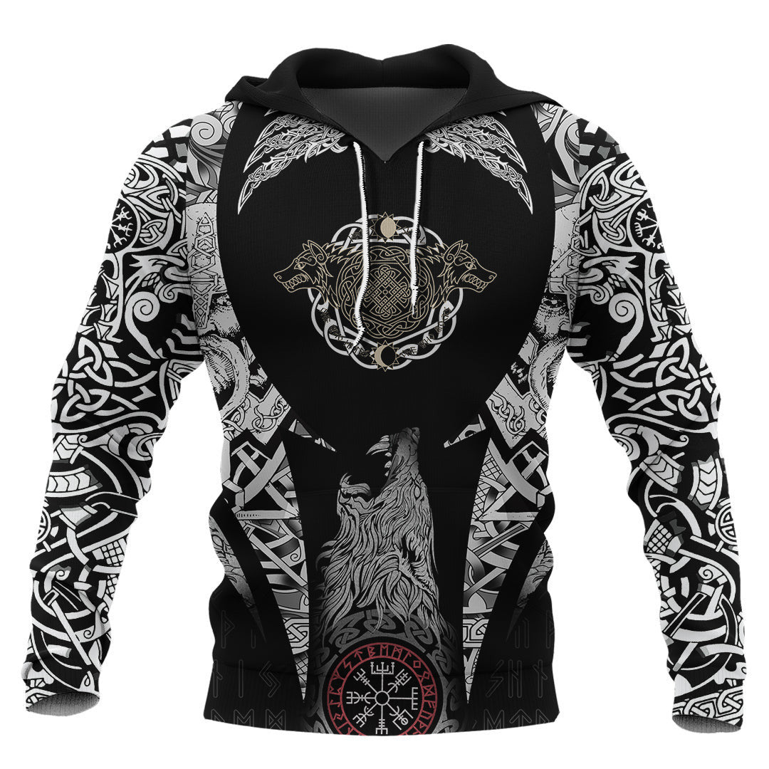 Special Hati And Skoll Viking Hoodie