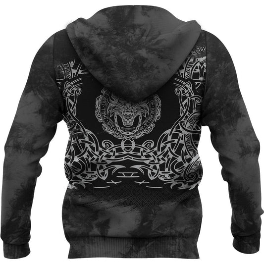 Fenrir Black Viking Hoodie