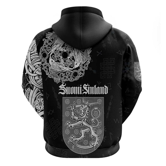 Finland Vikings Culture Suomi Viking Ships Viking Hoodie