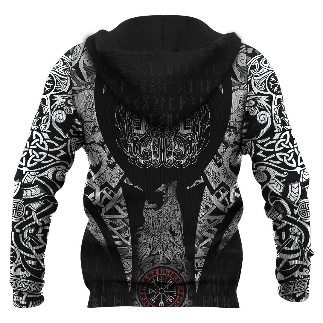 Ancient Scandinavian God Odin 2 Viking Hoodie