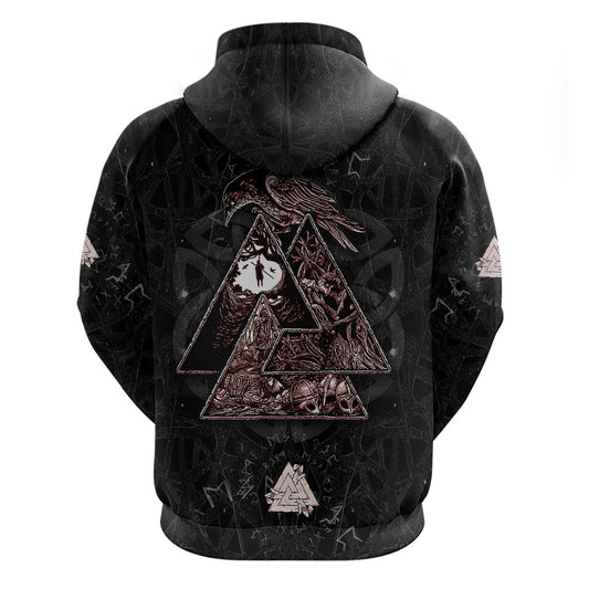 Viking Odin Viking Allfather's Radiance Viking Hoodie