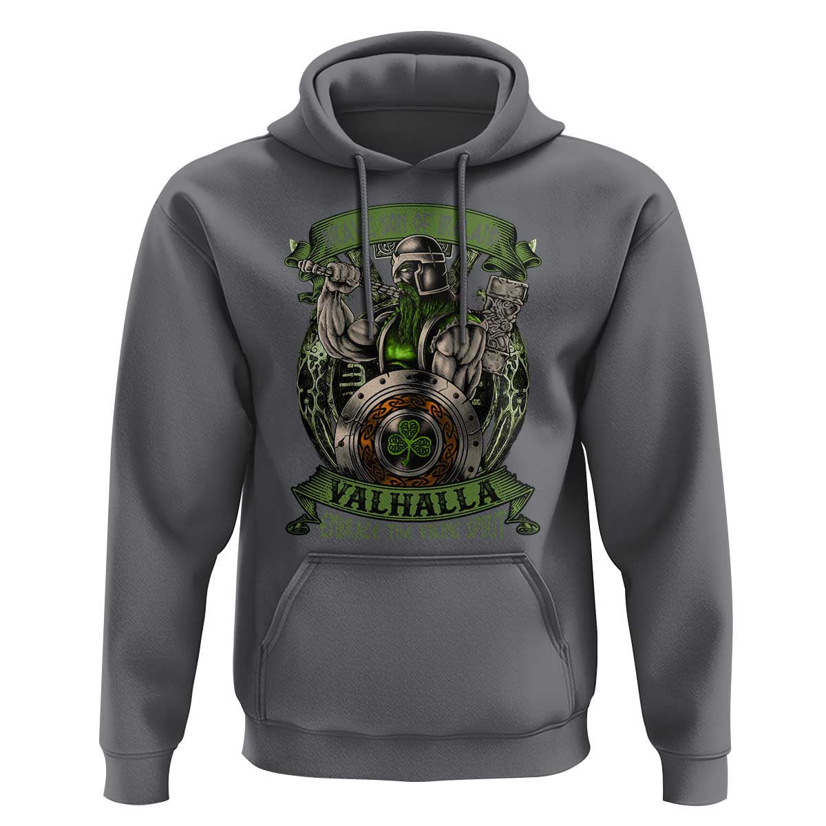 Irish Brave Son Of Ireland Valhalla Embrace The Viking Spirit Viking Hoodie Cotton