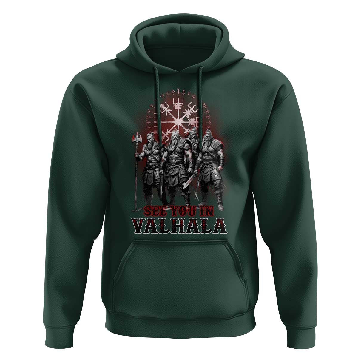 Viking Warrior See You In Valhalla Viking Hoodie Cotton