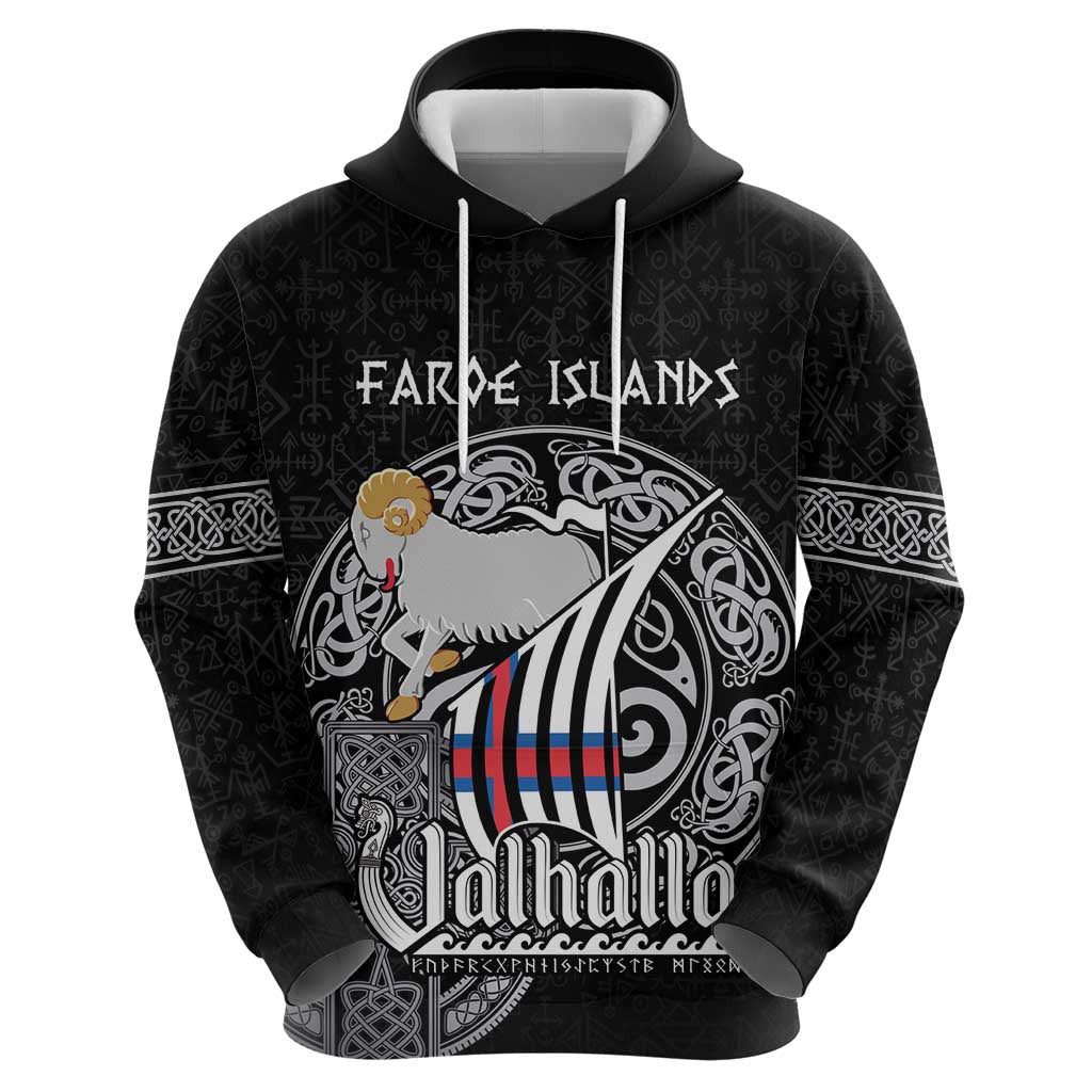 (Custom) Viking Faroe Islands Valhalla Viking Pattern Viking Hoodie