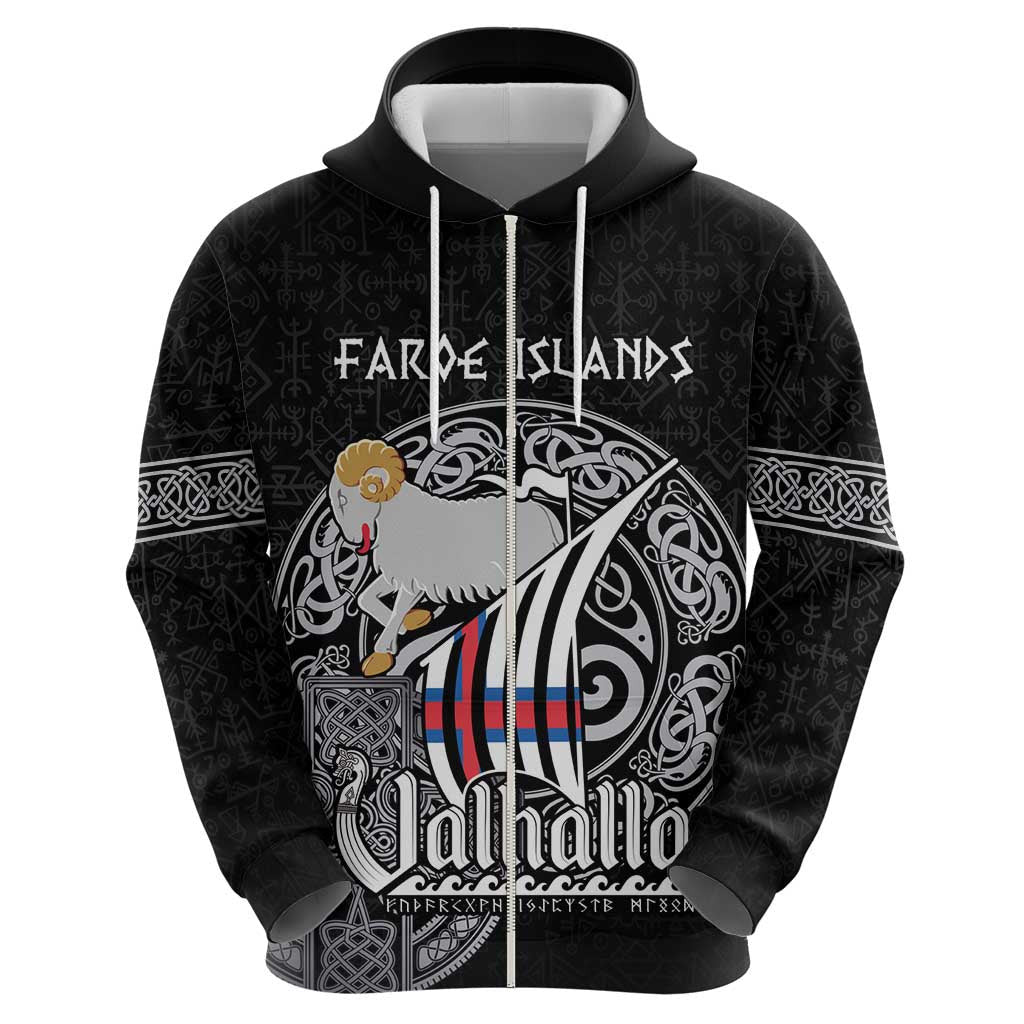 (Custom) Viking Faroe Islands Valhalla Viking Pattern Viking Hoodie