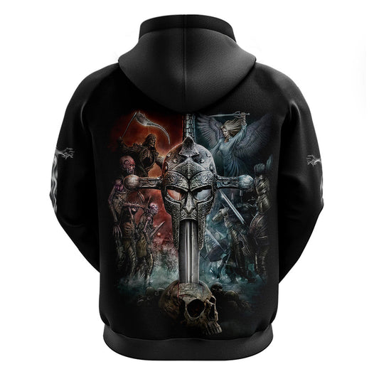 Warrior Skull Skull Warrior Viking Viking Hoodie