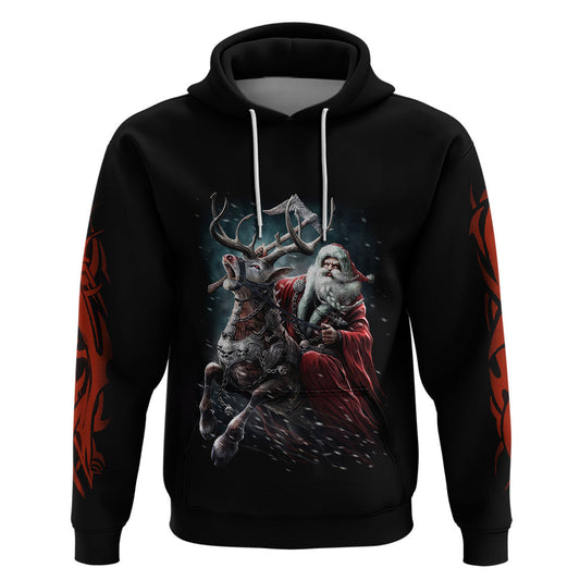 Viking Santa Claus Vahalla Santa Clau Coming Viking Hoodie