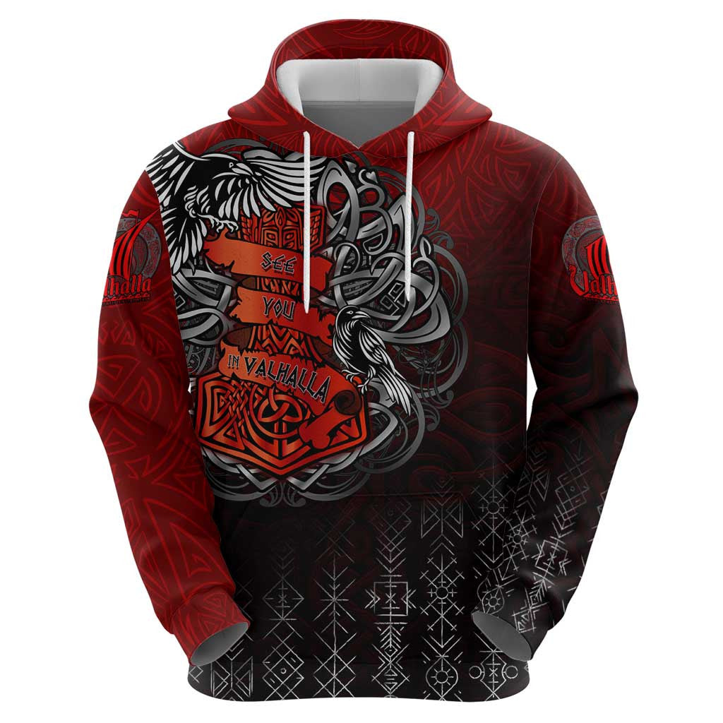 Victory Or Valhalla Zipper Viking Viking Hoodie