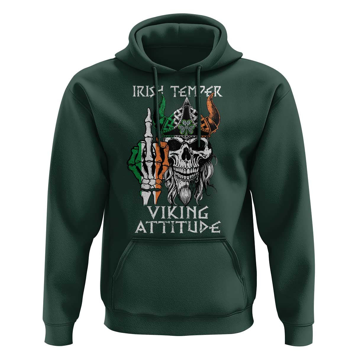 Funny Irish Irish Temper Viking Attitude Viking Hoodie Cotton