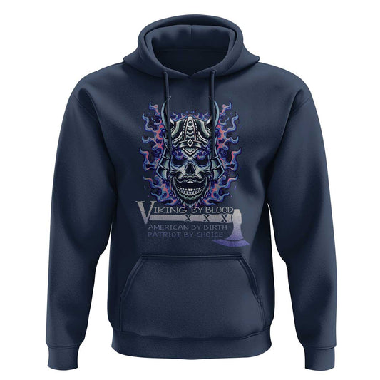 Viking By Blood American By Birth Patriot By Choice Viking Hoodie Cotton