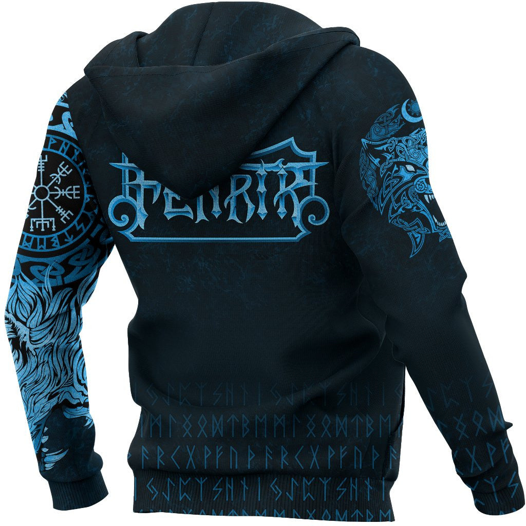 Viking Style Hoodie , Fenrir Wolf A31 VKNGB
