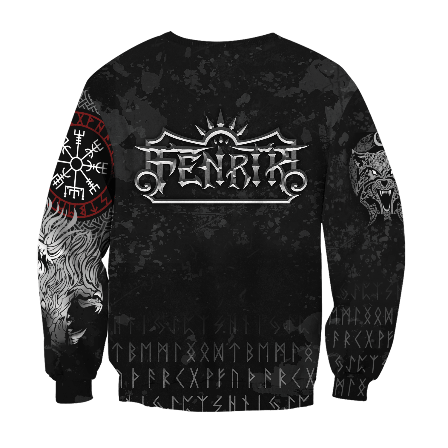 Viking Style Pullover Hoodie - American Viking Fenrir A39 VKNGB