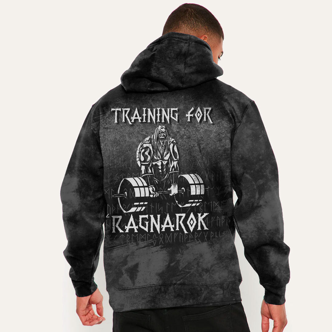 Viking Style Hoodie -Training For Ragnarok Hoodie A39 VKNGB