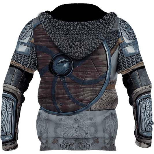 VikingStyle Clothing - Vegvisir Armor Hoodie A39 VKNGB