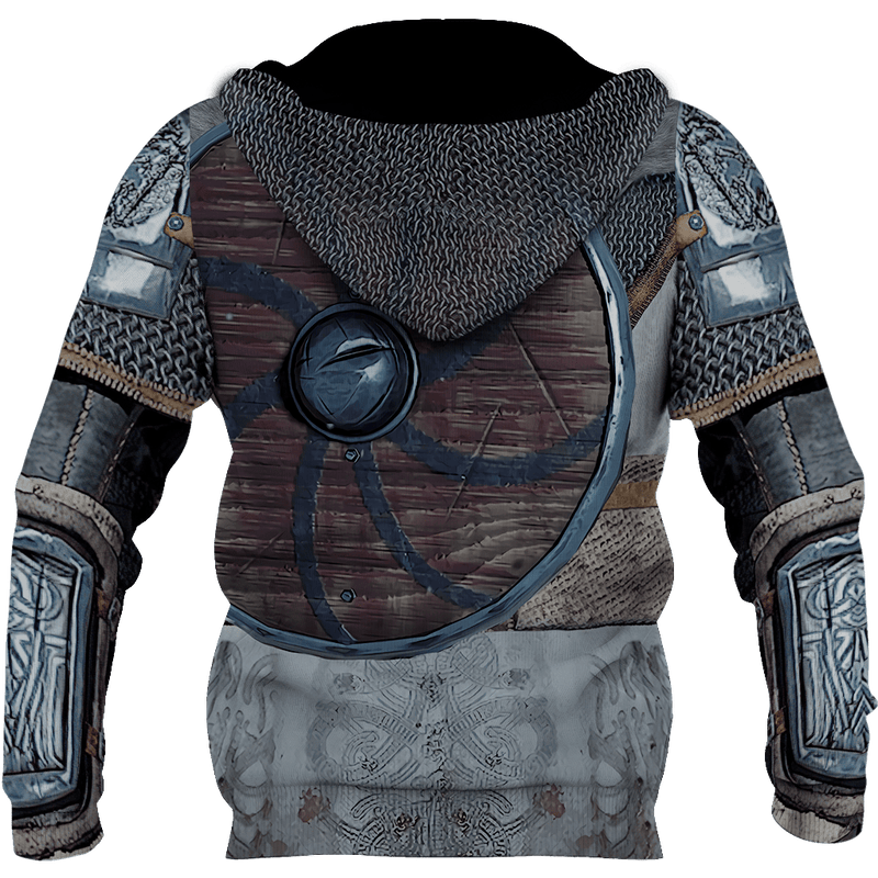 VikingStyle Clothing - Vegvisir Armor Hoodie A39 VKNGB