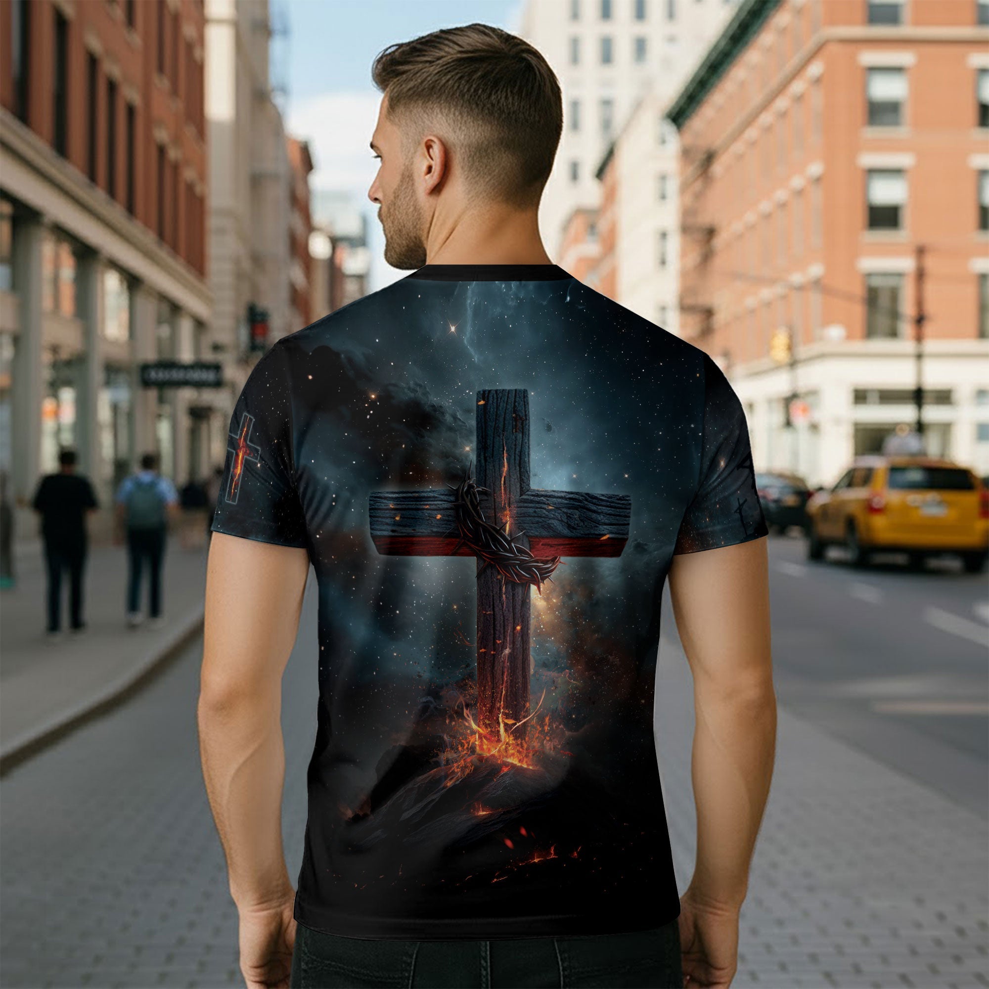 I Can’t But I Know A Guy Christian T-Shirt Lion of Judah Cross Design