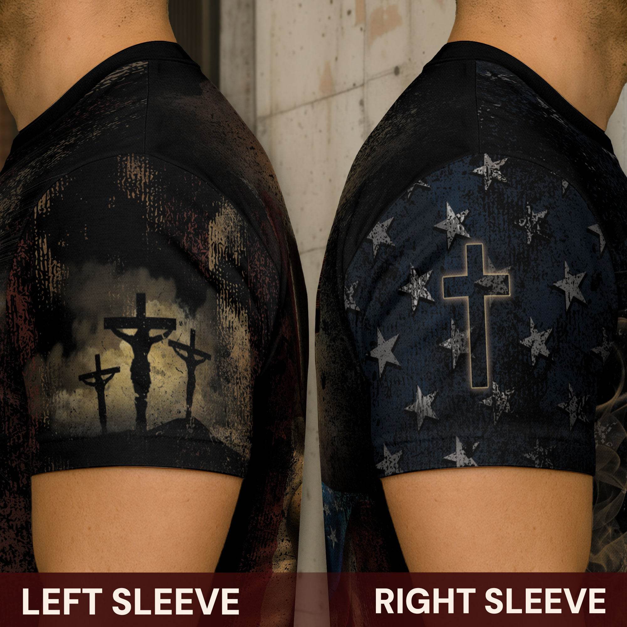 Faith Over Fear | Lion of Judah & Patriot Cross Design