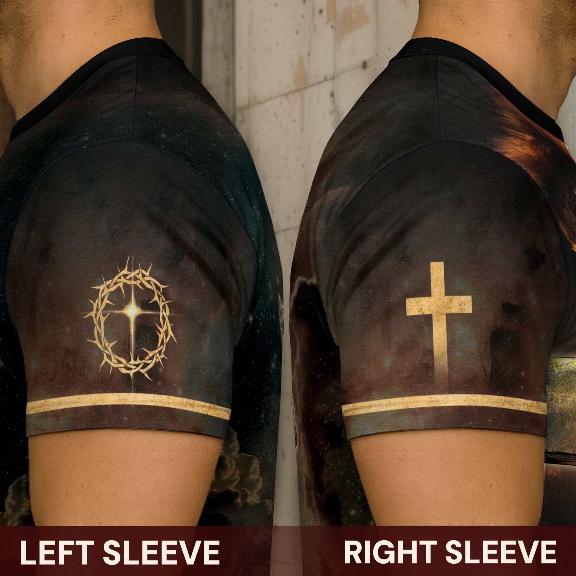 Iron Sharpens Iron Lion Cross Christian T-Shirt