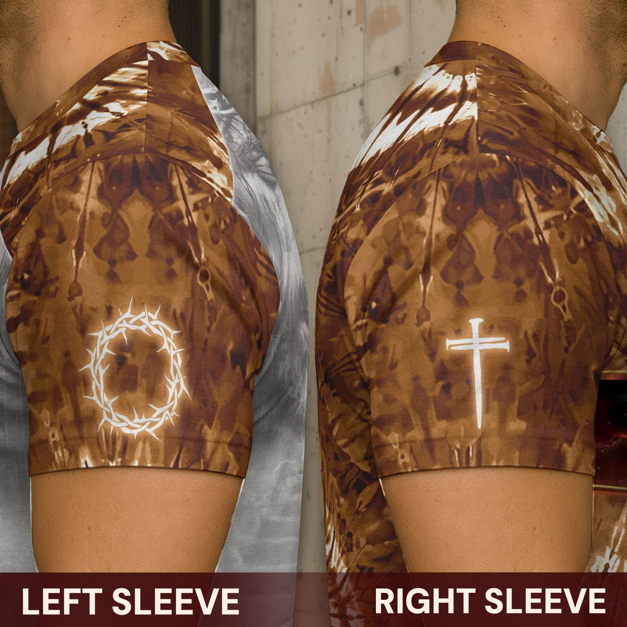 Faith Over Fear Lion & Jesus Cross Christian T-Shirt