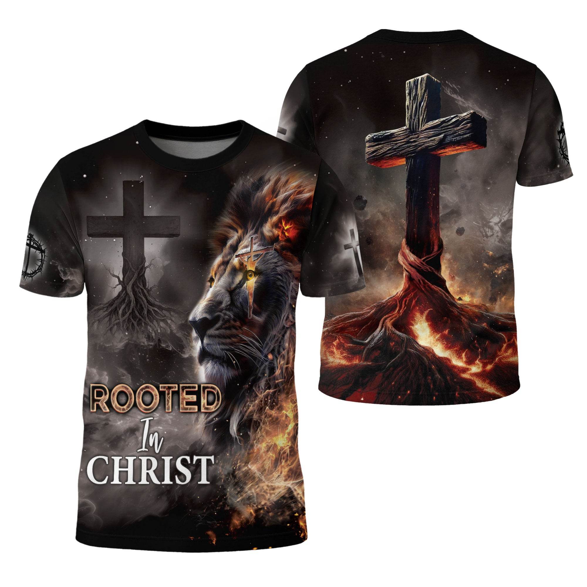An Unshakeable Faith Rooted In Christ Lion Religious T-Shirt