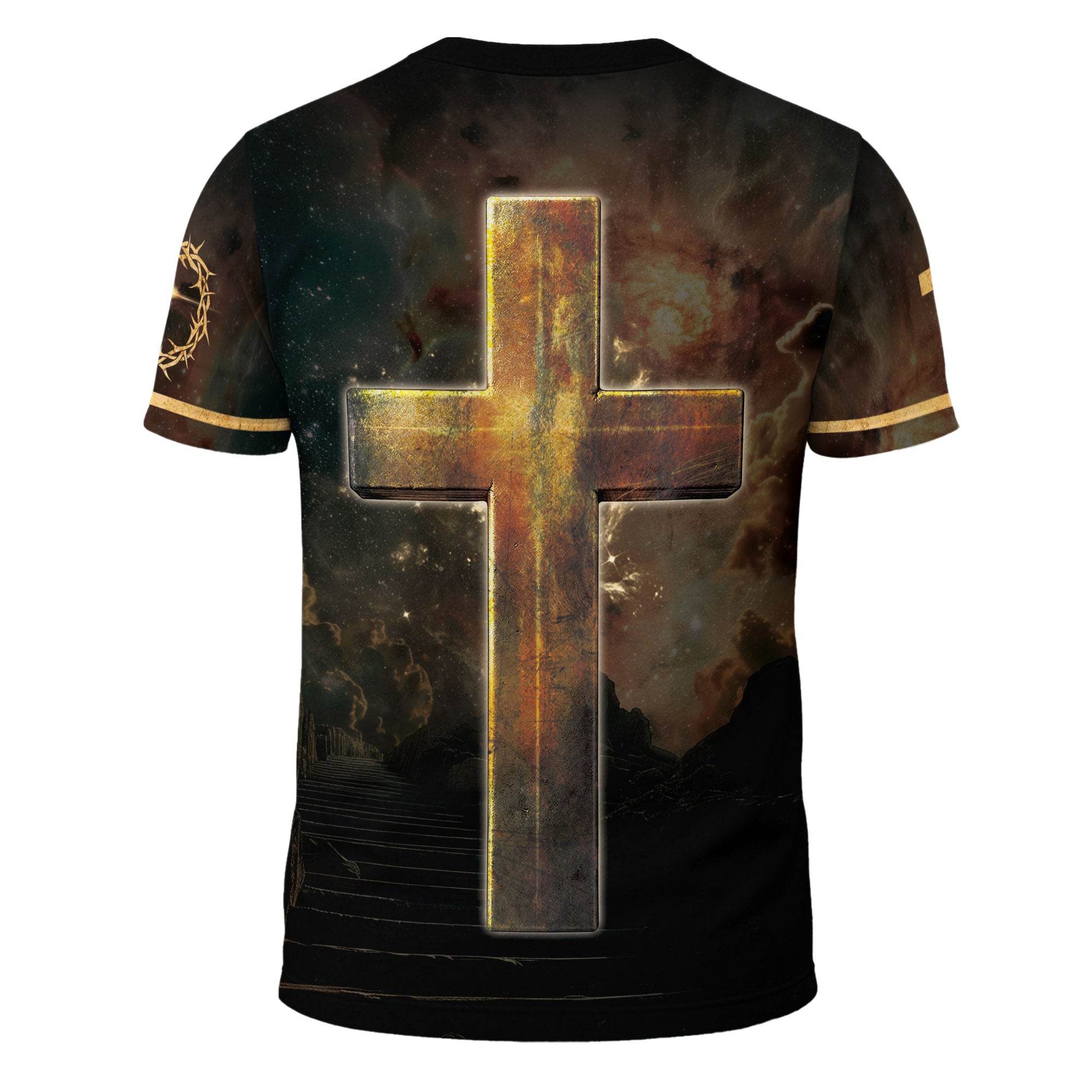 Iron Sharpens Iron Lion Cross Christian T-Shirt