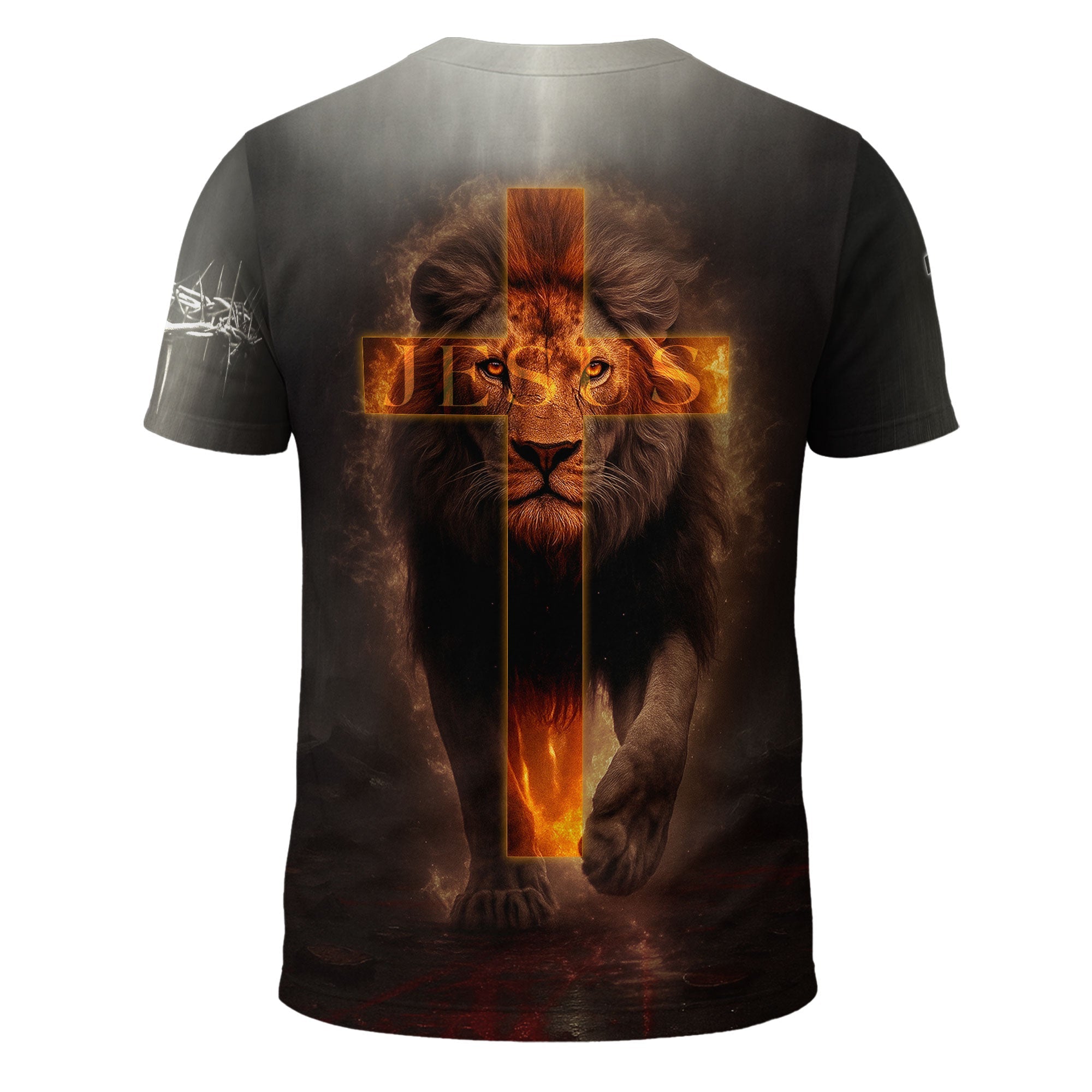 Jesus Loves You Dark Glory Lion Christian T-Shirt
