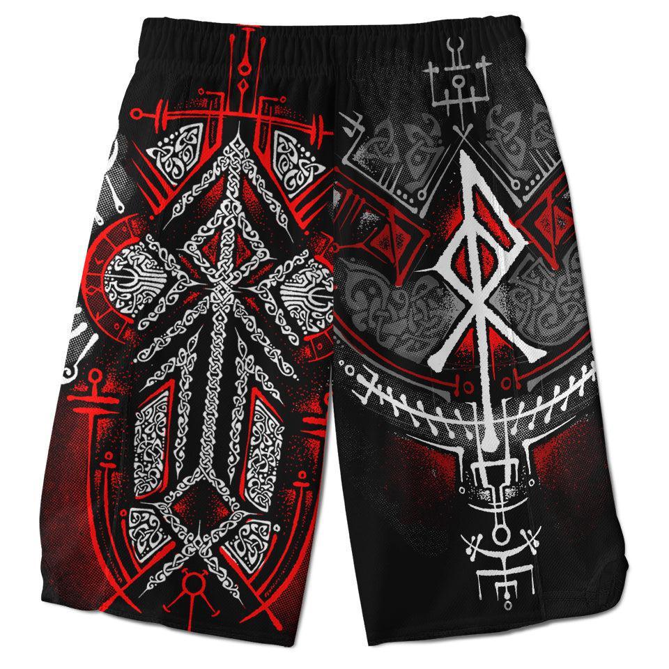 Runes of Loki Shorts - Red Edition