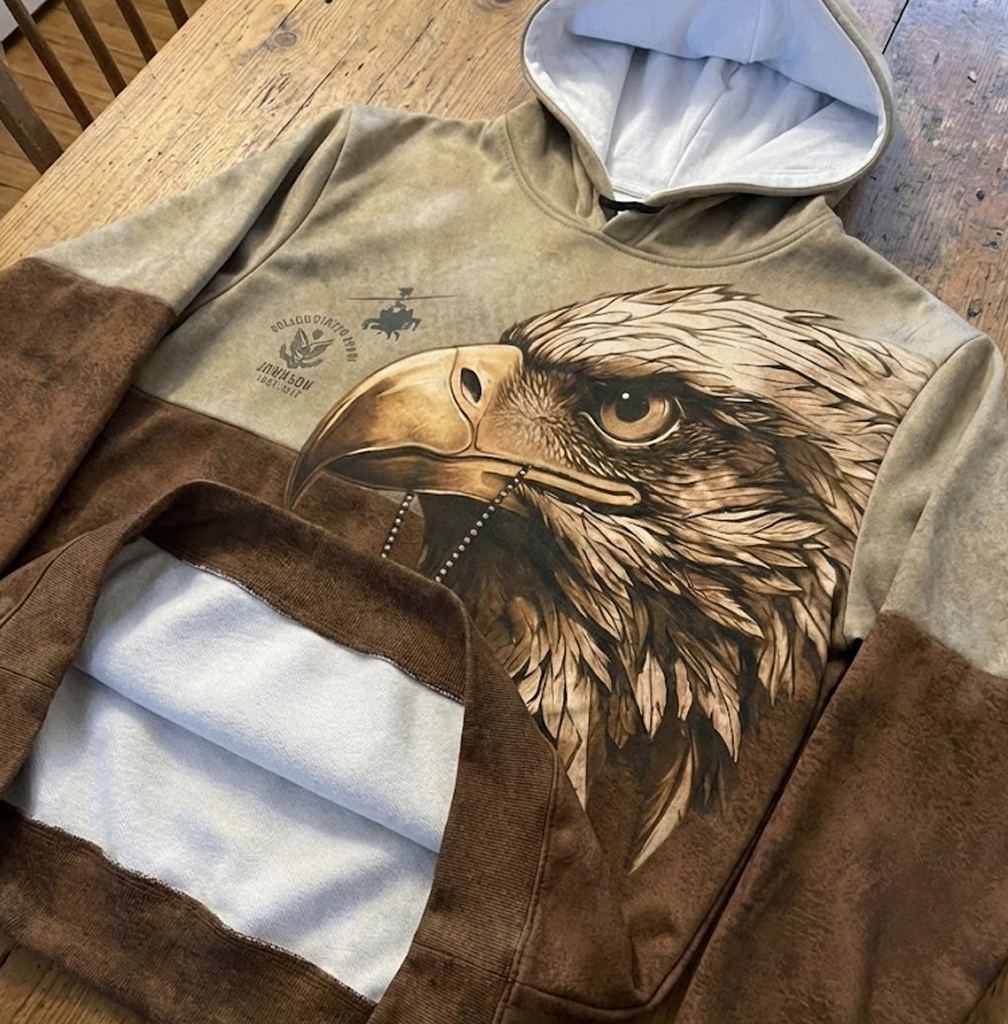 Men's Viking Nordic Two-Tones Eagle Streetwear Hoodie