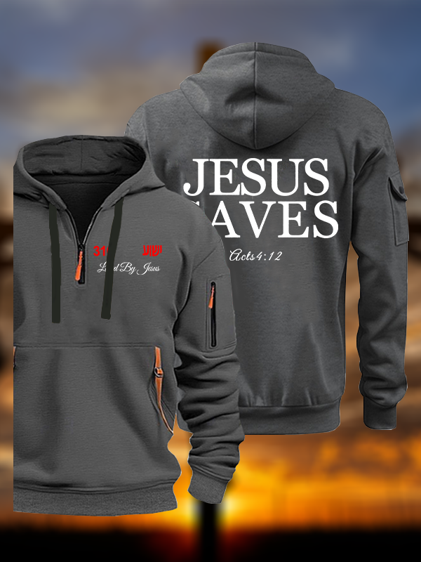 Jesus Saves Jesus God Christian Zipper Hoodies