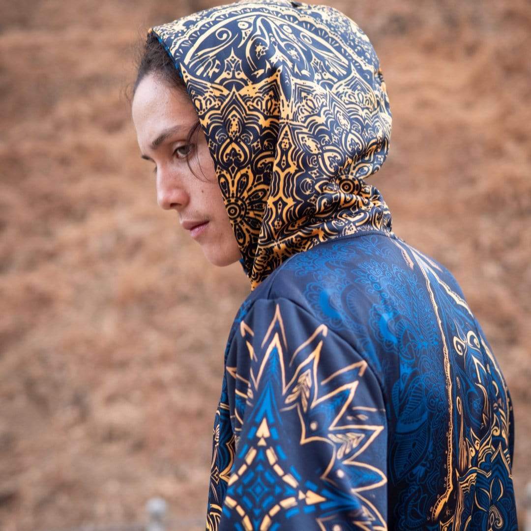 Elephant Mandala Zip Hoodie